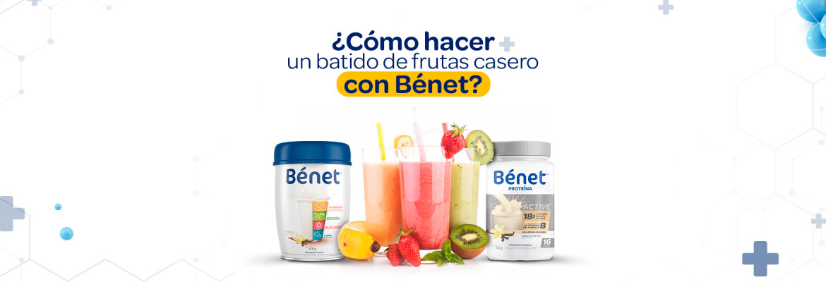 ¿Cómo hacer un batido de frutas casero con Bénet?